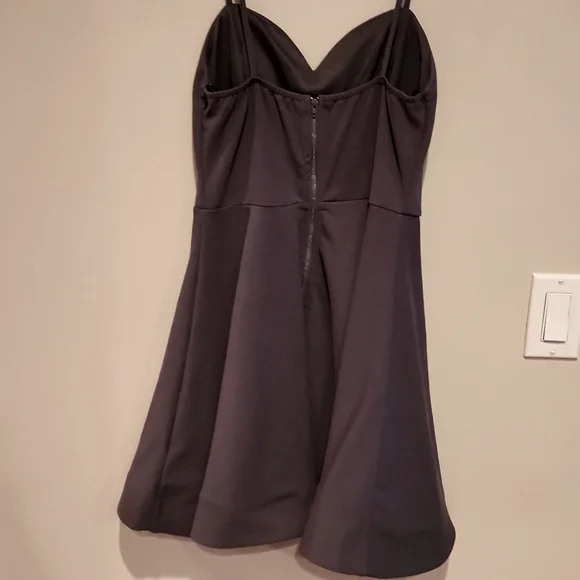 Gray womans mini formal dress size small - Picture 2 of 9